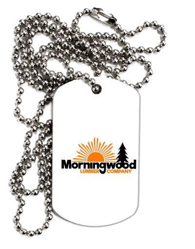 Morningwood Company Funny Adult Dog Tag Chain Necklace by TooLoud-TooLoud-1 Piece-Davson Sales