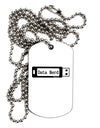 Data Nerd USB Adult Dog Tag Chain Necklace by TooLoud-TooLoud-White-Davson Sales
