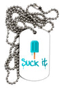 Suck It Popsicle Adult Dog Tag Chain Necklace-Dog Tag Necklace-TooLoud-1 Piece-Davson Sales