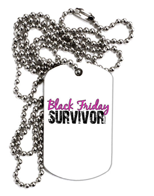 Black Friday Survivor Adult Dog Tag Chain Necklace by TooLoud-Dog Tag Necklace-TooLoud-1 Piece-Davson Sales