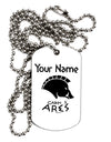 Personalized Cabin 5 Ares Adult Dog Tag Chain Necklace by TooLoud