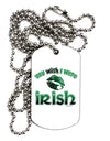 TooLoud You Wish I Were Irish Adult Dog Tag Chain Necklace-Dog Tag Necklace-TooLoud-1 Piece-Davson Sales