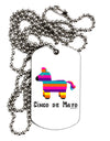 Colorful Pinata Design - Cinco de Mayo Adult Dog Tag Chain Necklace by TooLoud-Dog Tag Necklace-TooLoud-White-Davson Sales