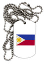 TooLoud Distressed Philippines Flag Adult Dog Tag Chain Necklace-Dog Tag Necklace-TooLoud-1 Piece-Davson Sales