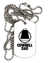 Cowbell Dad Adult Dog Tag Chain Necklace by TooLoud-Dog Tag Necklace-TooLoud-White-Davson Sales