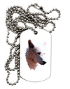 Magnificent White Wolf Head Adult Dog Tag Chain Necklace-Dog Tag Necklace-TooLoud-1 Piece-Davson Sales