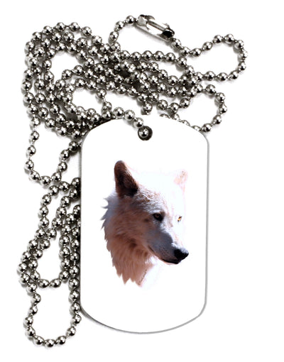 Magnificent White Wolf Head Adult Dog Tag Chain Necklace-Dog Tag Necklace-TooLoud-1 Piece-Davson Sales