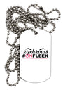 Eyebrows On Fleek Adult Dog Tag Chain Necklace-Dog Tag Necklace-TooLoud-1 Piece-Davson Sales