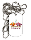 Kissy Clownfish Only Fish In The Sea Adult Dog Tag Chain Necklace-Dog Tag Necklace-TooLoud-1 Piece-Davson Sales