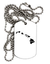 Hawaii - United States Shape Adult Dog Tag Chain Necklace-Dog Tag Necklace-TooLoud-White-Davson Sales