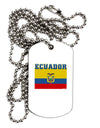 Ecuador Flag Adult Dog Tag Chain Necklace-Dog Tag Necklace-TooLoud-1 Piece-Davson Sales