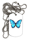 Big Blue Butterfly Adult Dog Tag Chain Necklace-Dog Tag Necklace-TooLoud-12 Pieces-Davson Sales