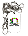 End Of The Rainbow Text Adult Dog Tag Chain Necklace-Dog Tag Necklace-TooLoud-1 Piece-Davson Sales