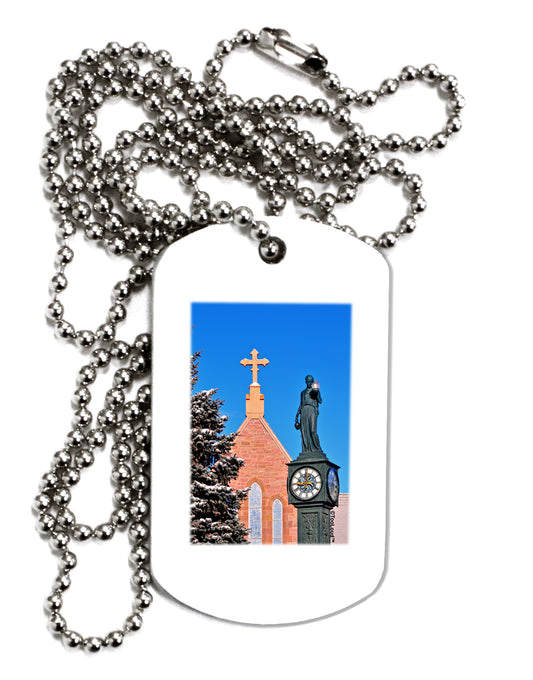 Manitou Springs Colorado Adult Dog Tag Chain Necklace by TooLoud-Dog Tag Necklace-TooLoud-1 Piece-Davson Sales