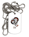 Leo Symbol Adult Dog Tag Chain Necklace-Dog Tag Necklace-TooLoud-1 Piece-Davson Sales