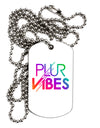 PLUR Vibes Adult Dog Tag Chain Necklace-Dog Tag Necklace-TooLoud-1 Piece-Davson Sales
