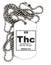 420 Element THC Funny Stoner Adult Dog Tag Chain Necklace by TooLoud-Dog Tag Necklace-TooLoud-1 Piece-Davson Sales