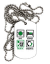 Eat Sleep Drink Green Beer Repeat Adult Dog Tag Chain Necklace-Dog Tag Necklace-TooLoud-1 Piece-Davson Sales