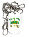 Green Beer King Adult Dog Tag Chain Necklace-Dog Tag Necklace-TooLoud-1 Piece-Davson Sales