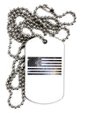 American Flag Galaxy Adult Dog Tag Chain Necklace by TooLoud-Dog Tag Necklace-TooLoud-White-Davson Sales