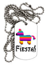 Colorful Pinata Design - Fiesta Adult Dog Tag Chain Necklace by TooLoud-Dog Tag Necklace-TooLoud-White-Davson Sales