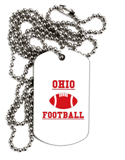 Ohio Football Adult Dog Tag Chain Necklace by TooLoud-TooLoud-1 Piece-Davson Sales