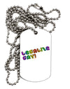 Legalize Gay - Rainbow Adult Dog Tag Chain Necklace-Dog Tag Necklace-TooLoud-White-Davson Sales