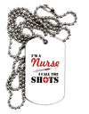 Nurse - Call The Shots Adult Dog Tag Chain Necklace-Dog Tag Necklace-TooLoud-1 Piece-Davson Sales