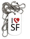 I Heart San Francisco Adult Dog Tag Chain Necklace-Dog Tag Necklace-TooLoud-1 Piece-Davson Sales