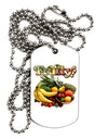 Fruity Fruit Basket 2 Adult Dog Tag Chain Necklace-Dog Tag Necklace-TooLoud-White-Davson Sales