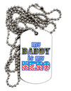 My Daddy is My Hero - Armed Forces - Blue Adult Dog Tag Chain Necklace by TooLoud-Dog Tag Necklace-TooLoud-White-Davson Sales