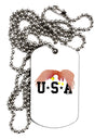 Bald Eagle USA Adult Dog Tag Chain Necklace by TooLoud-Dog Tag Necklace-TooLoud-White-Davson Sales
