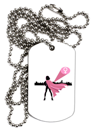 Girl Power Women's Empowerment Adult Dog Tag Chain Necklace by TooLoud-Dog Tag Necklace-TooLoud-1 Piece-Davson Sales