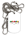 Kawaii Easter Eggs - No Text Adult Dog Tag Chain Necklace by TooLoud-Dog Tag Necklace-TooLoud-White-Davson Sales