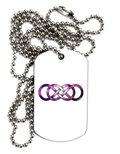 Double Ininifty Galaxy Adult Dog Tag Chain Necklace-Dog Tag Necklace-TooLoud-1 Piece-Davson Sales