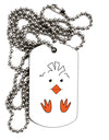 TooLoud Cute Easter Chick Face Adult Dog Tag Chain Necklace-Dog Tag Necklace-TooLoud-1 Piece-Davson Sales