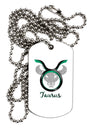 Taurus Symbol Adult Dog Tag Chain Necklace-Dog Tag Necklace-TooLoud-1 Piece-Davson Sales