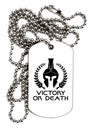 Spartan Victory Or Death Adult Dog Tag Chain Necklace-Dog Tag Necklace-TooLoud-1 Piece-Davson Sales