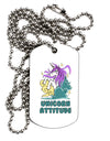 Unicorn Attitude Adult Dog Tag Chain Necklace - 1 Piece Tooloud