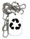 Recycle Black and White Adult Dog Tag Chain Necklace by TooLoud-Dog Tag Necklace-TooLoud-White-Davson Sales