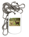 Standing Llamas Adult Dog Tag Chain Necklace by TooLoud-Dog Tag Necklace-TooLoud-1 Piece-Davson Sales