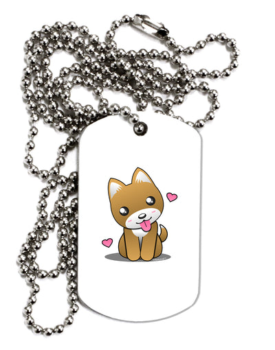 Kawaii Puppy Adult Dog Tag Chain Necklace-Dog Tag Necklace-TooLoud-1 Piece-Davson Sales