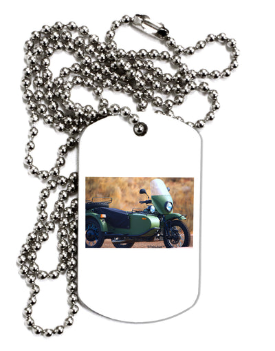 Sidecar Motorcycle Photo Adult Dog Tag Chain Necklace-Dog Tag Necklace-TooLoud-1 Piece-Davson Sales