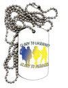 Glory to Ukraine Glory to Heroes Adult Dog Tag Chain Necklace - 1 Piec