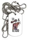 To infinity and beyond Adult Dog Tag Chain Necklace - 1 Piece Tooloud
