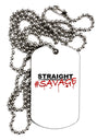 Straight Savage Adult Dog Tag Chain Necklace-Dog Tag Necklace-TooLoud-1 Piece-Davson Sales