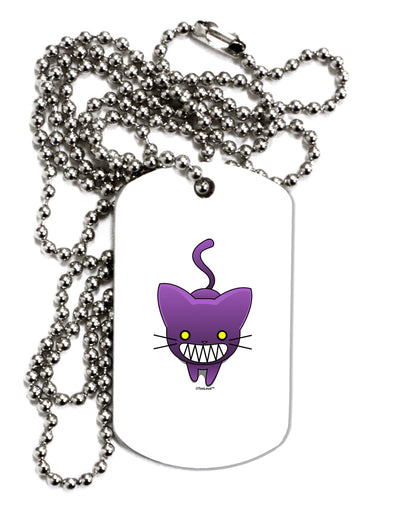 Evil Kitty Adult Dog Tag Chain Necklace-Dog Tag Necklace-TooLoud-1 Piece-Davson Sales