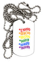 TooLoud Pride Flag Hex Code Adult Dog Tag Chain Necklace-Dog Tag Necklace-TooLoud-1 Piece-Davson Sales