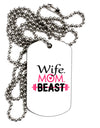 Wife Mom Beast Adult Dog Tag Chain Necklace-Dog Tag Necklace-TooLoud-1 Piece-Davson Sales