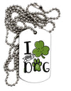 TooLoud I Shamrock my Dog Adult Dog Tag Chain Necklace-Dog Tag Necklace-TooLoud-1 Piece-Davson Sales
